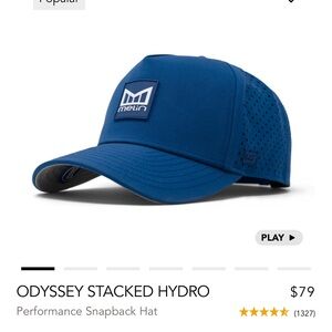 Melin Blue Swim Cap with Breathable Mesh Design